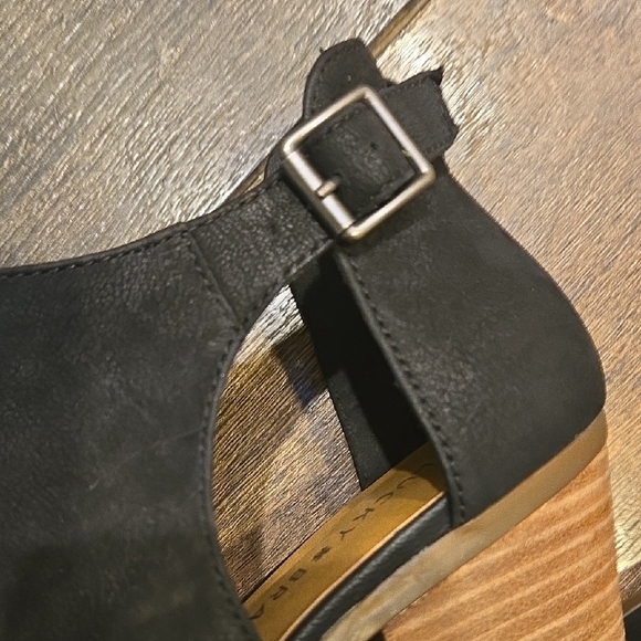 LUCKY Black Ankle Boot/sandals - Picture 4 of 7